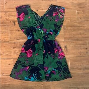 Express Tropical Floral Mini Dress - Size S/P